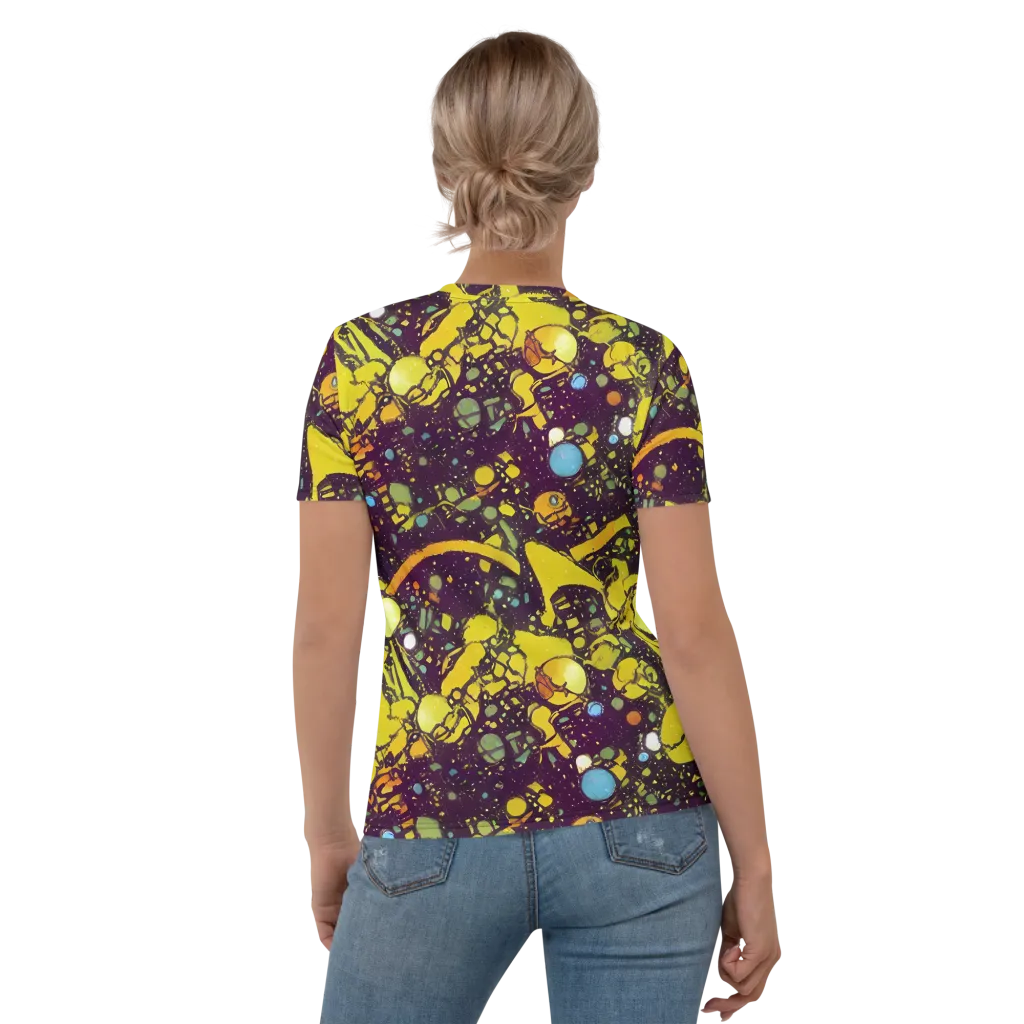 Orbital Ink on Women's Crew Neck T-Shirt — Back