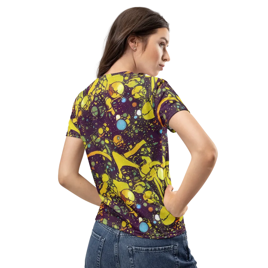 Orbital Ink on Women's Crew Neck T-Shirt — Back