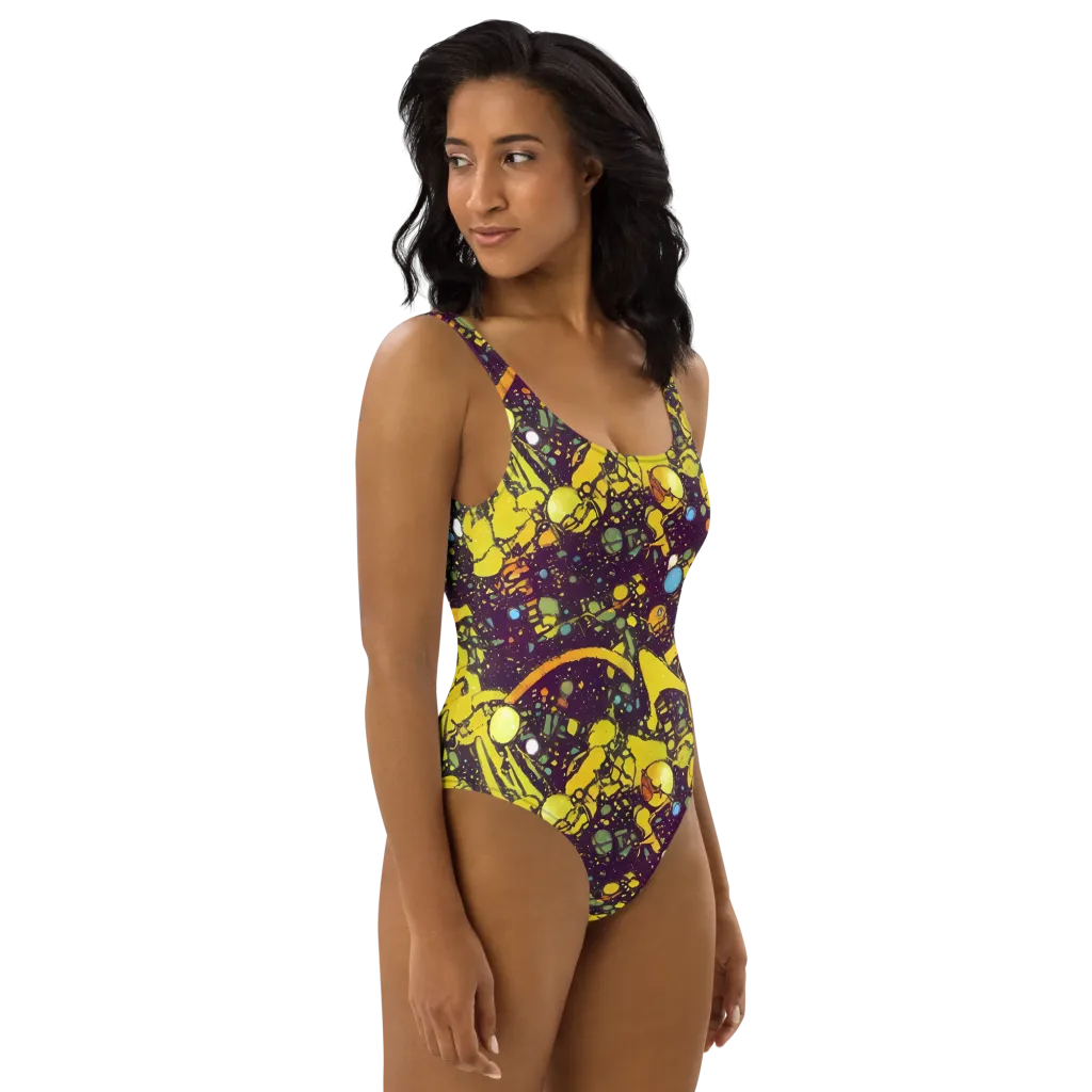 Orbital Ink on One-Piece Swimsuit — Right