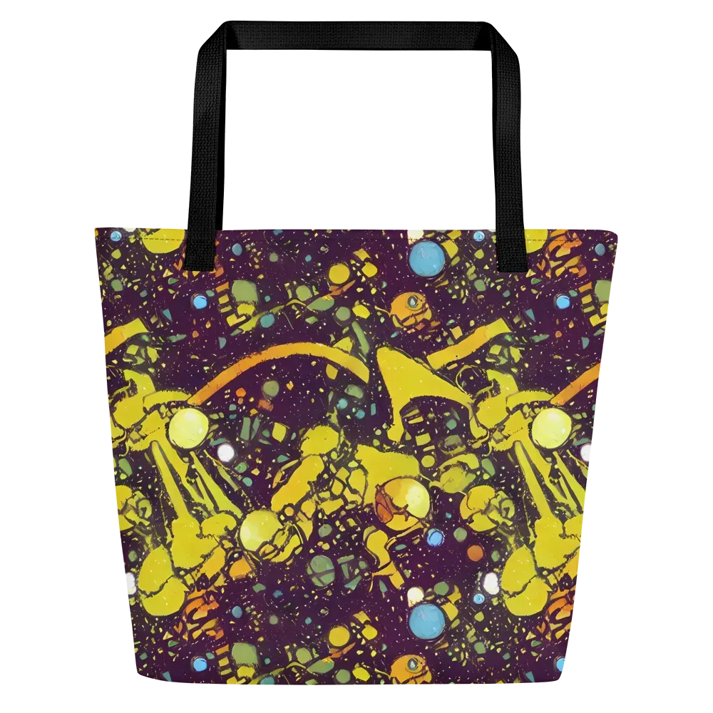 Orbital Ink on Large Tote Bag W/ Pocket — Front