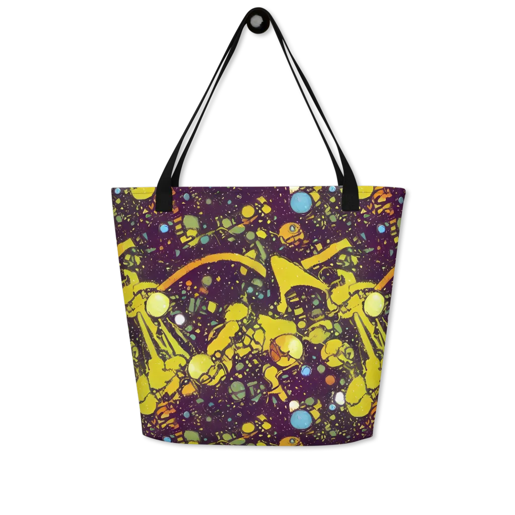 Orbital Ink on Large Tote Bag W/ Pocket — Front