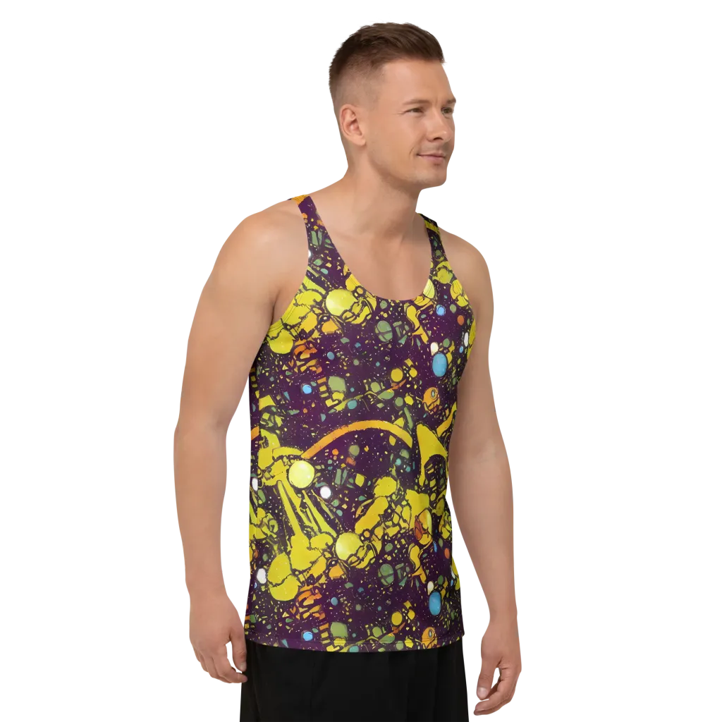 Orbital Ink on Men's Tank Top — Right Front