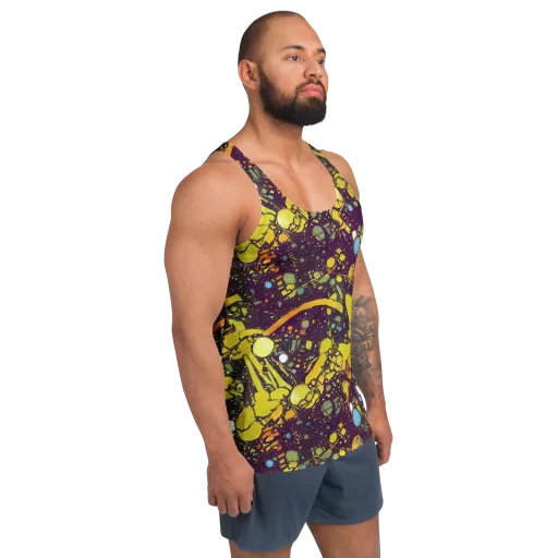 Orbital Ink on a Men's Tank Top