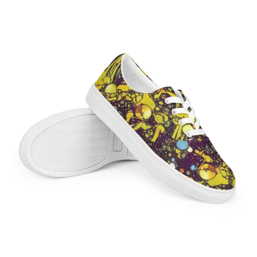 Orbital Ink on a Men's Lace-Up Canvas Shoes