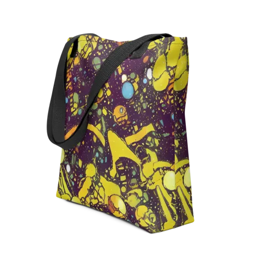 Orbital Ink on a Tote Bag