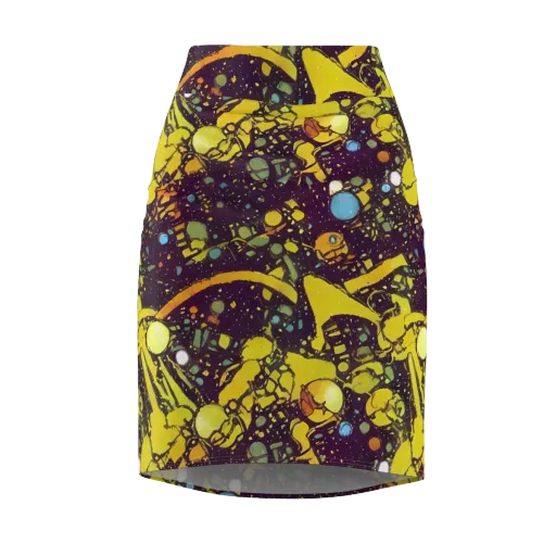 Orbital Ink on a Pencil Skirt