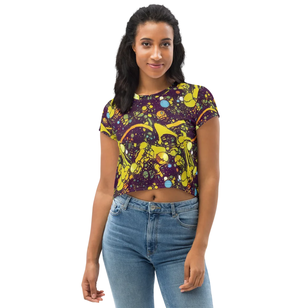 Orbital Ink on Crop Tee — Front
