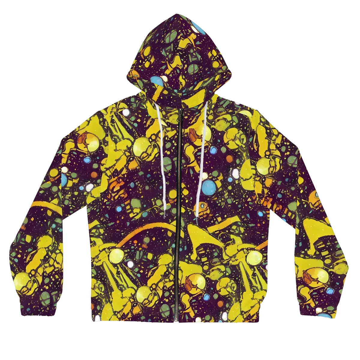 Orbital Ink on Women's Full-Zip Hoodie — Front