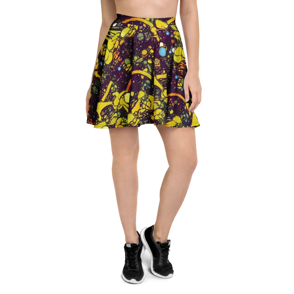 Orbital Ink on Skater Skirt — Front