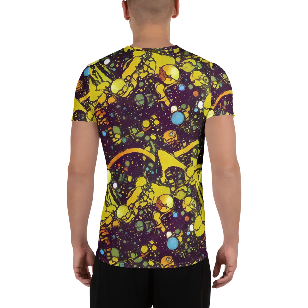Orbital Ink on Men's Athletic T-Shirt — Back