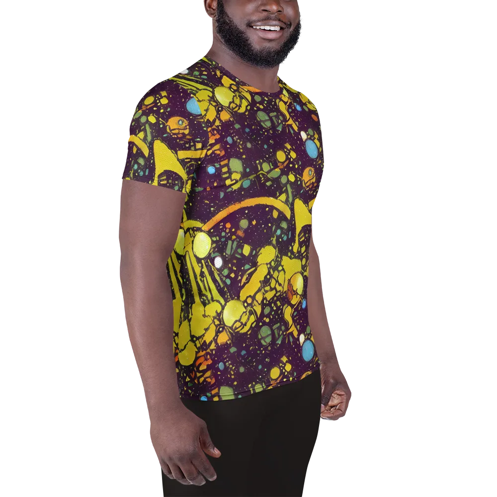 Orbital Ink on Men's Athletic T-Shirt — Right