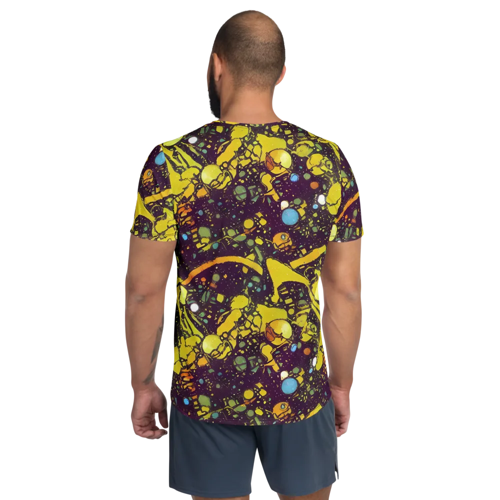 Orbital Ink on Men's Athletic T-Shirt — Back