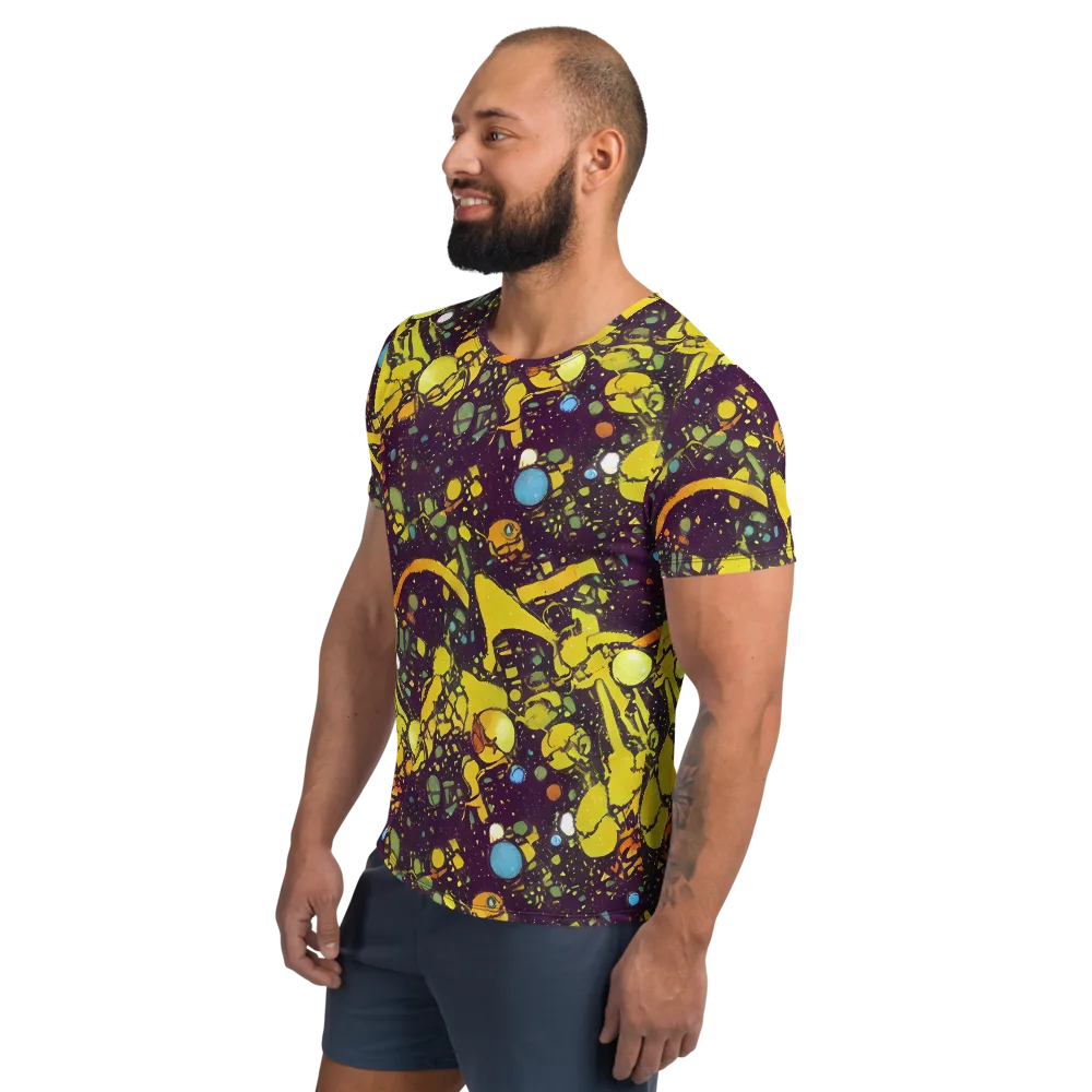 Orbital Ink on Men's Athletic T-Shirt — Left