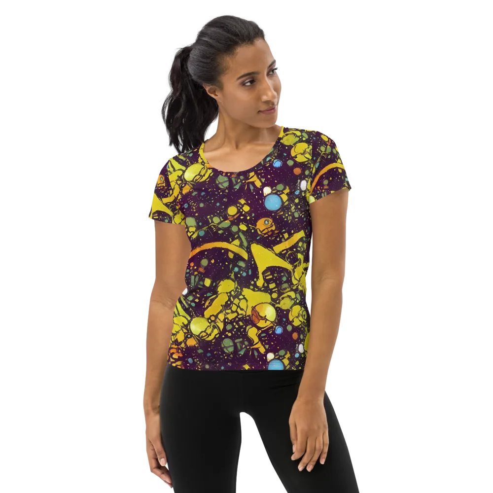 Orbital Ink on Women's Athletic T-Shirt — Front