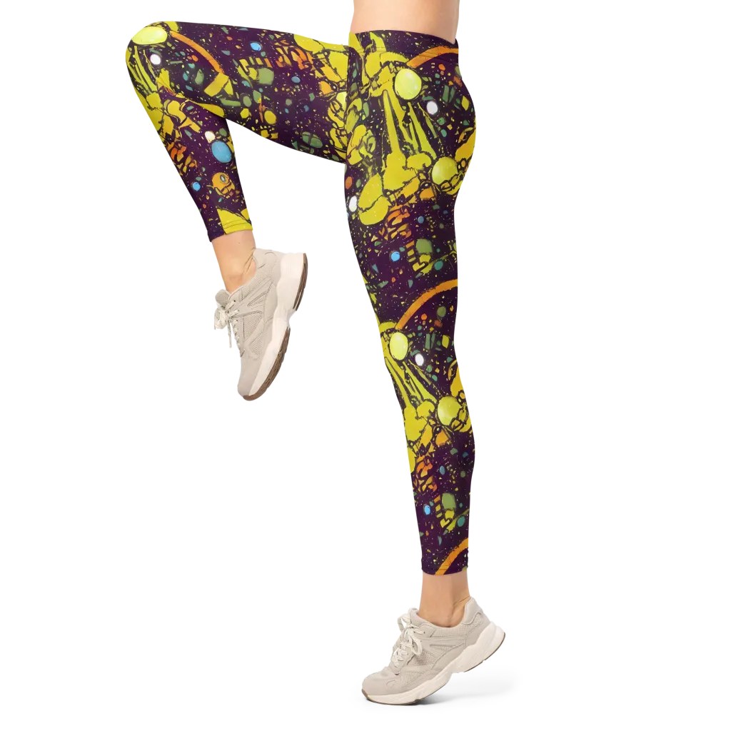 Orbital Ink on Leggings — Left