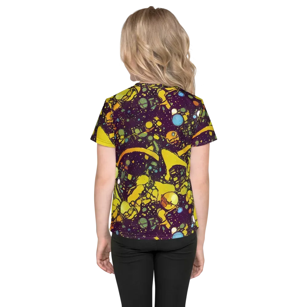 Orbital Ink on Kids Crew Neck T-Shirt — Back