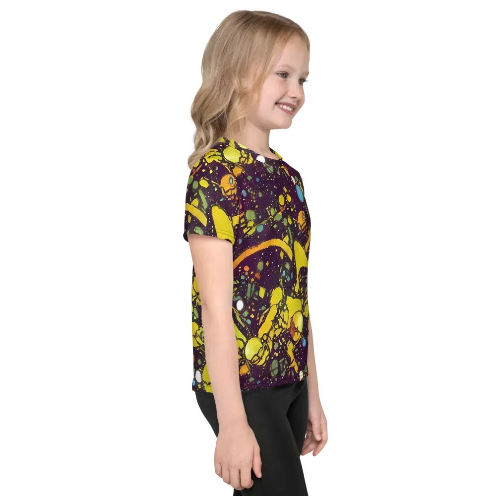 Orbital Ink on Kids Crew Neck T-Shirt — Right