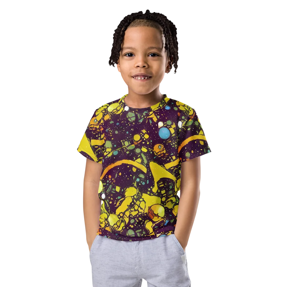 Orbital Ink on Kids Crew Neck T-Shirt — Front