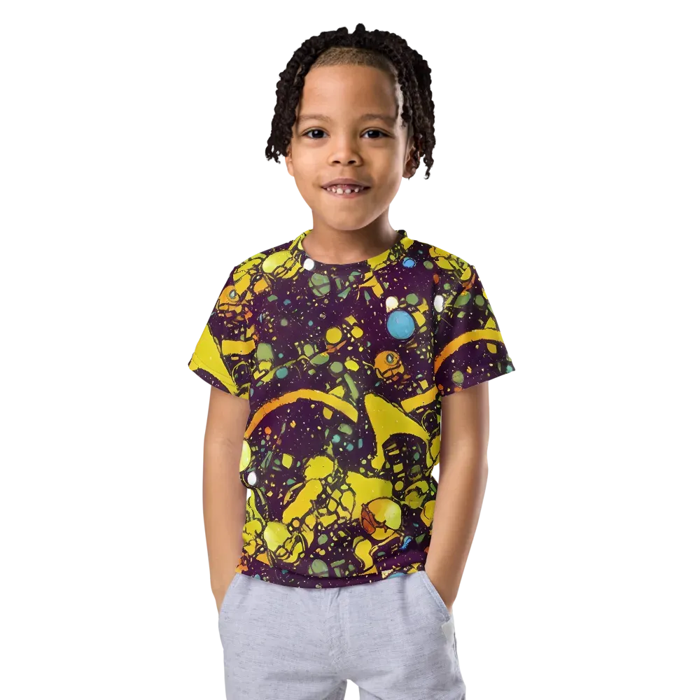 Orbital Ink on Kids Crew Neck T-Shirt — Front