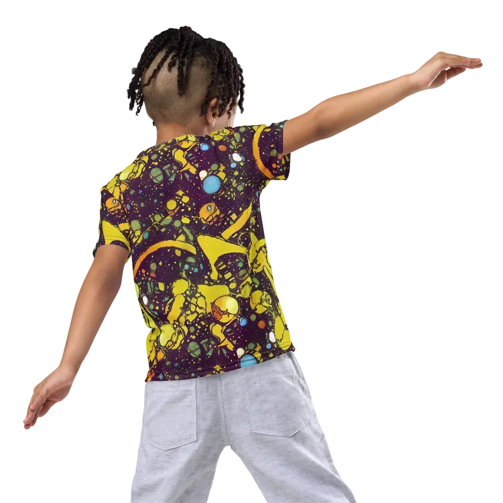 Orbital Ink on Kids Crew Neck T-Shirt — Back
