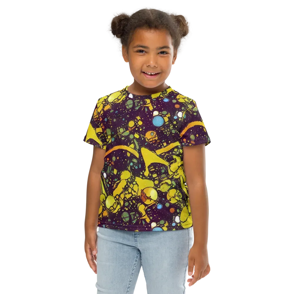 Orbital Ink on Kids Crew Neck T-Shirt — Front