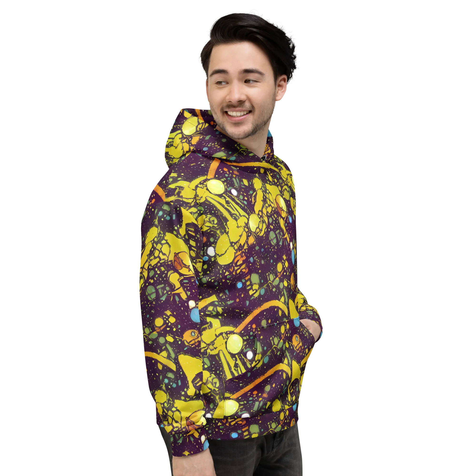 Orbital Ink on Hoodie — Right