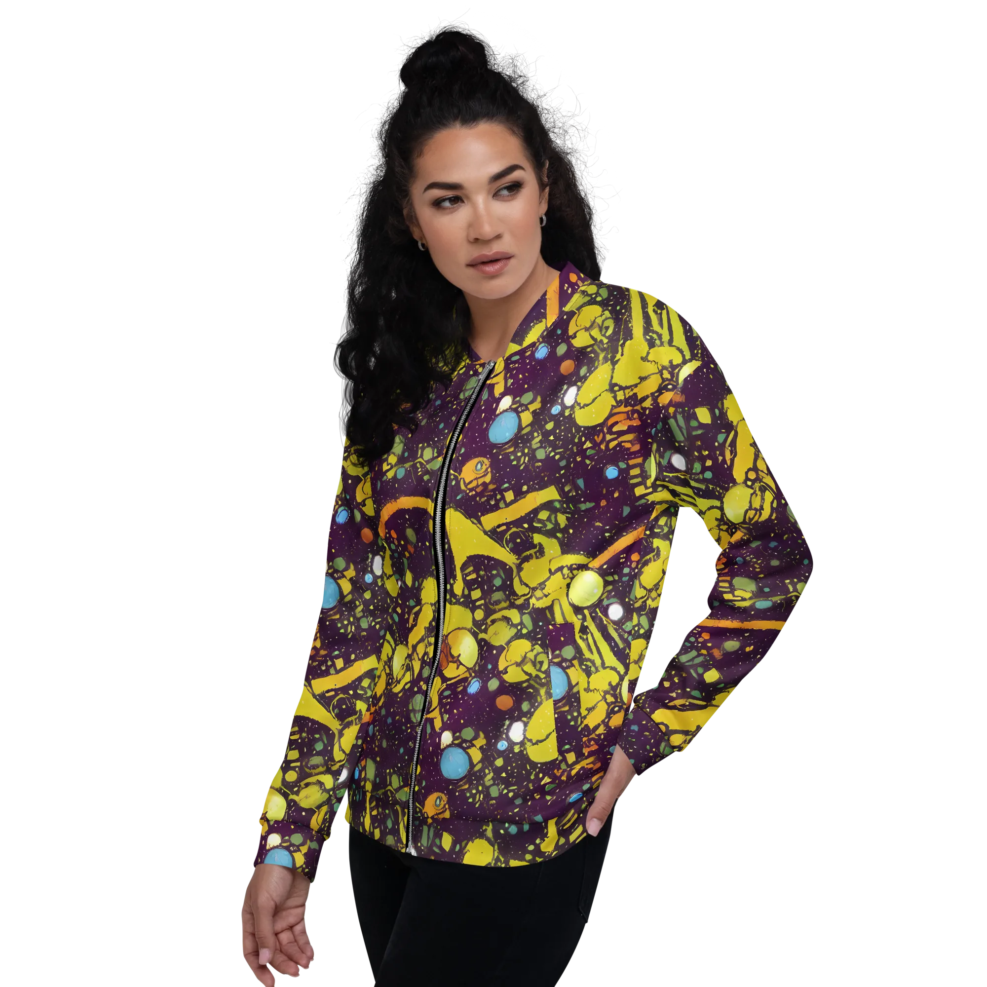 Orbital Ink on Bomber Jacket — Left
