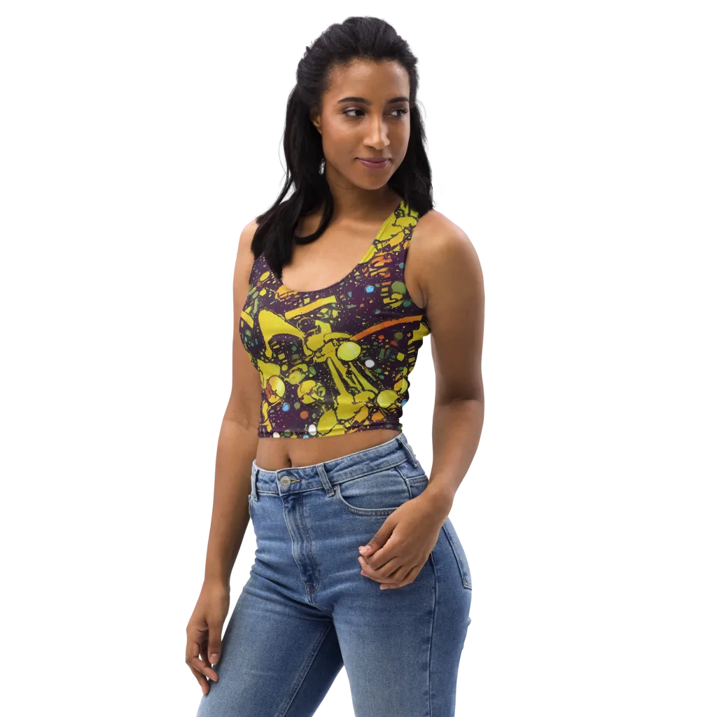 Orbital Ink on Crop Top — Left Front