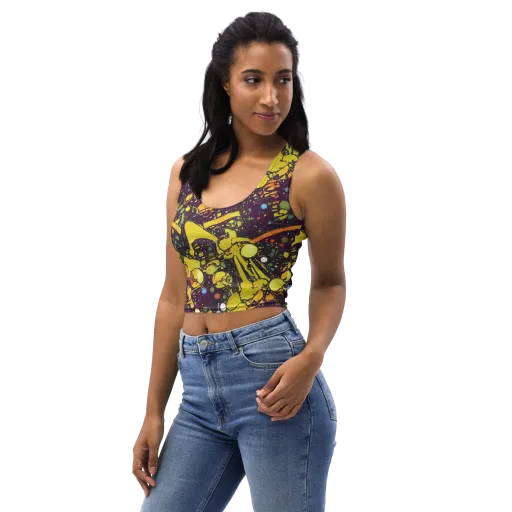 Orbital Ink on a Crop Top