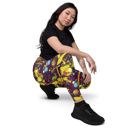 Orbital Ink on a Leggings with Pockets