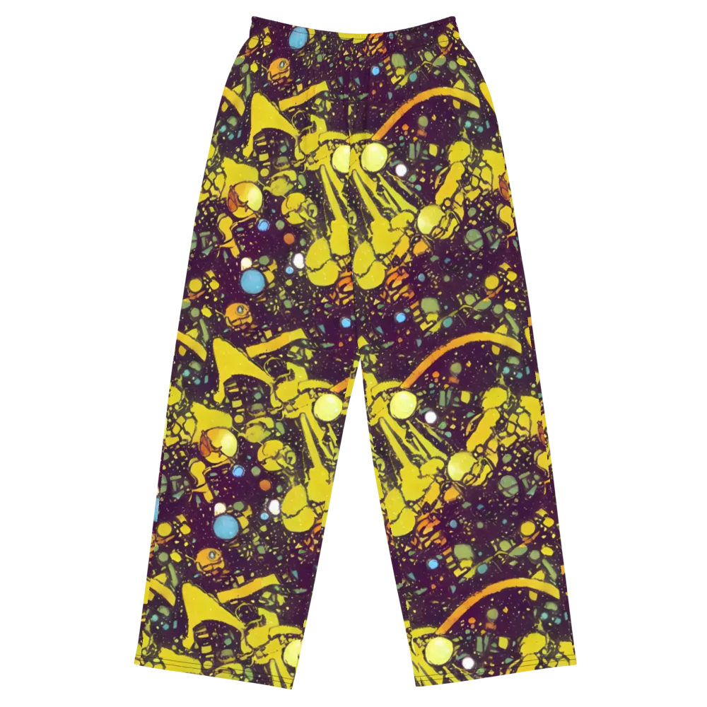 Orbital Ink on Wide-Leg Pants — Front