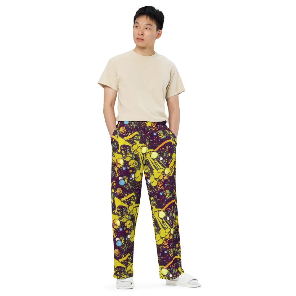Orbital Ink on Wide-Leg Pants — Front
