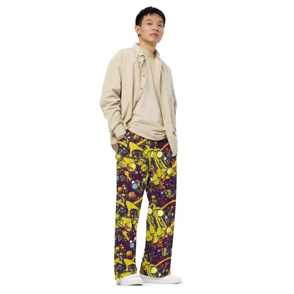 Orbital Ink on Wide-Leg Pants — Right Front