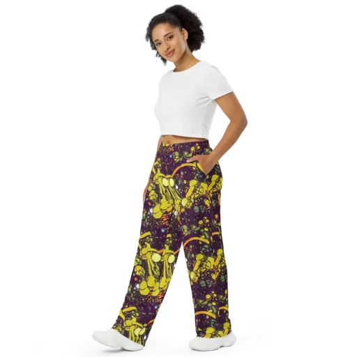 Orbital Ink on a Wide-Leg Pants