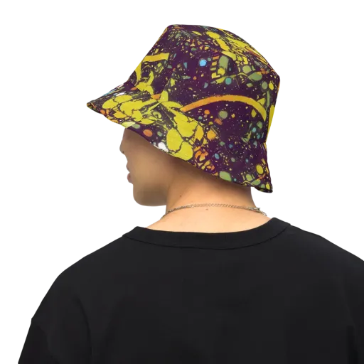 Orbital Ink on a Reversible Bucket Hat
