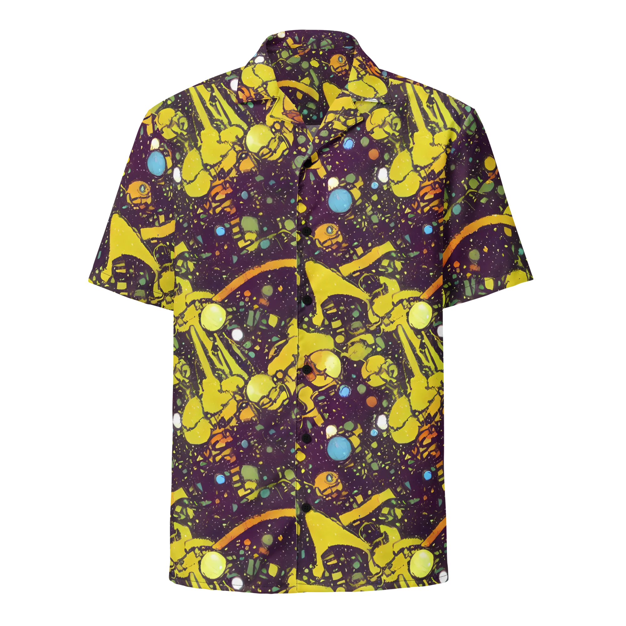 Orbital Ink on Button Shirt — Front