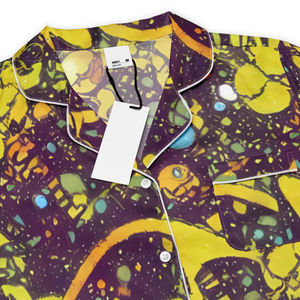 Orbital Ink on Women's Short Sleeve Pajama Top — Product details