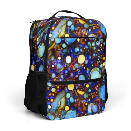 Blue Fireworks on a Utility Backpack