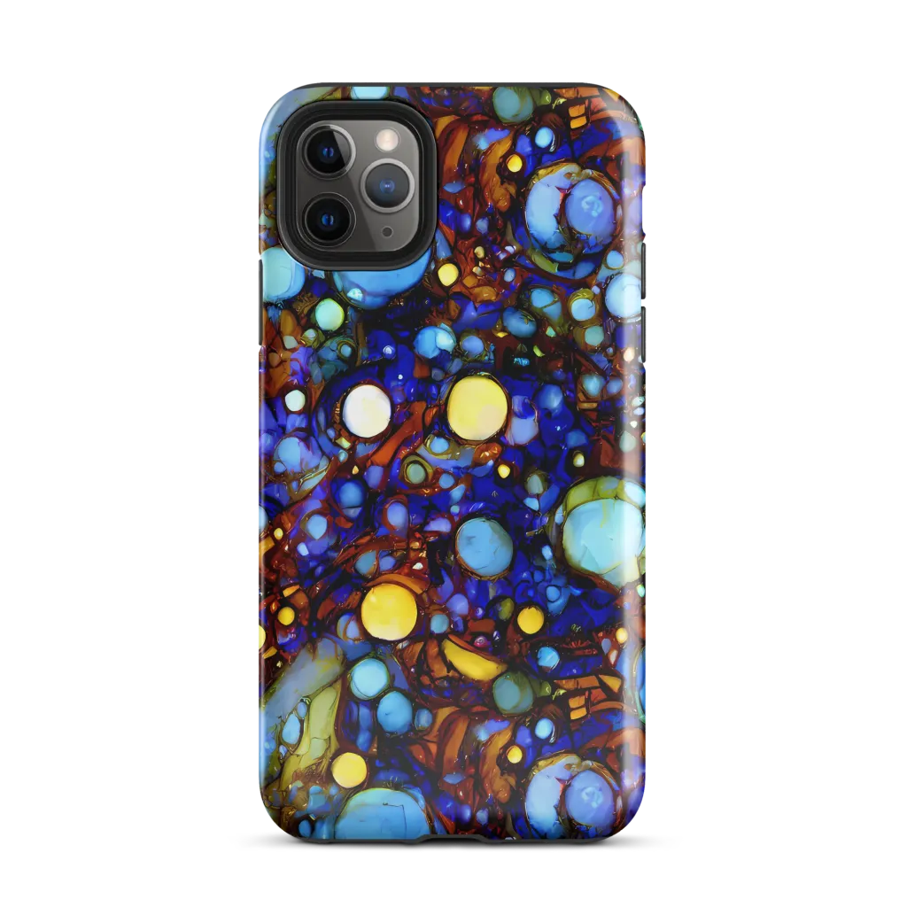 Blue Fireworks on Tough Case for iPhone® — Front