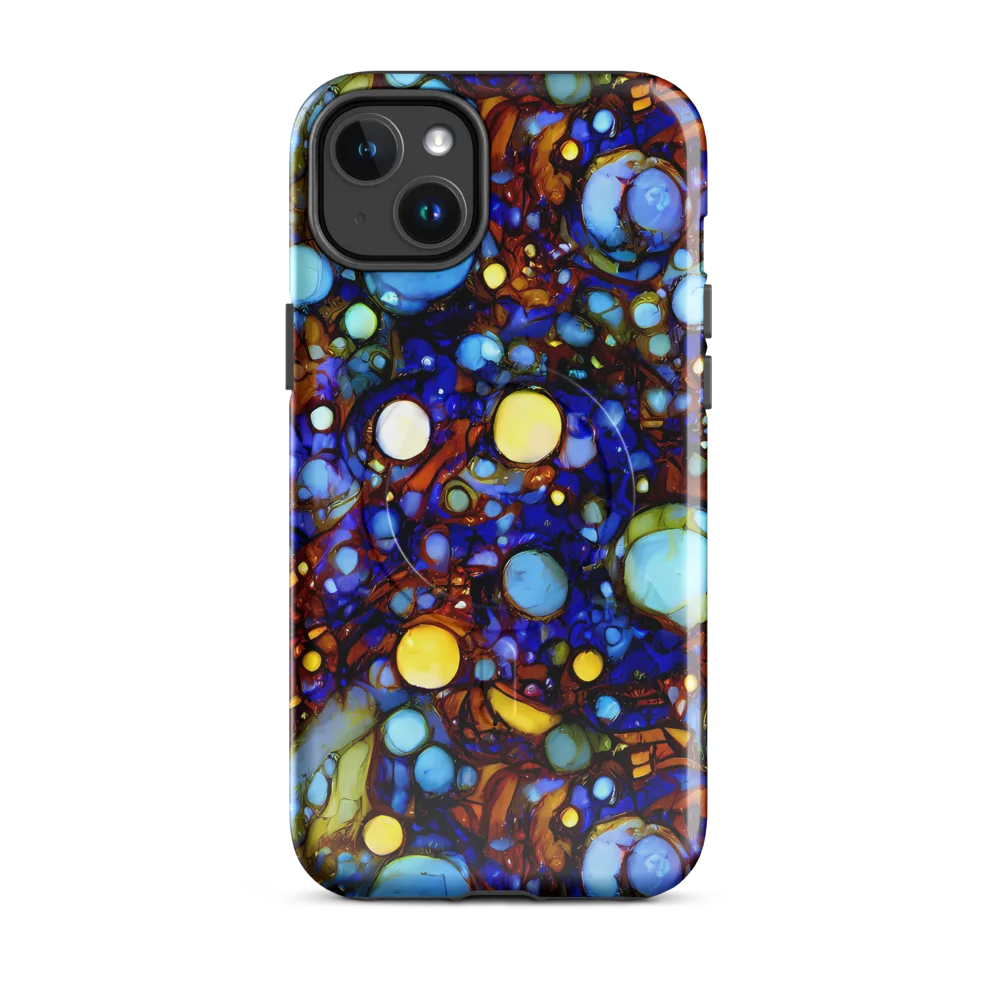 Blue Fireworks on MagSafe Tough Case for iPhone® — Front