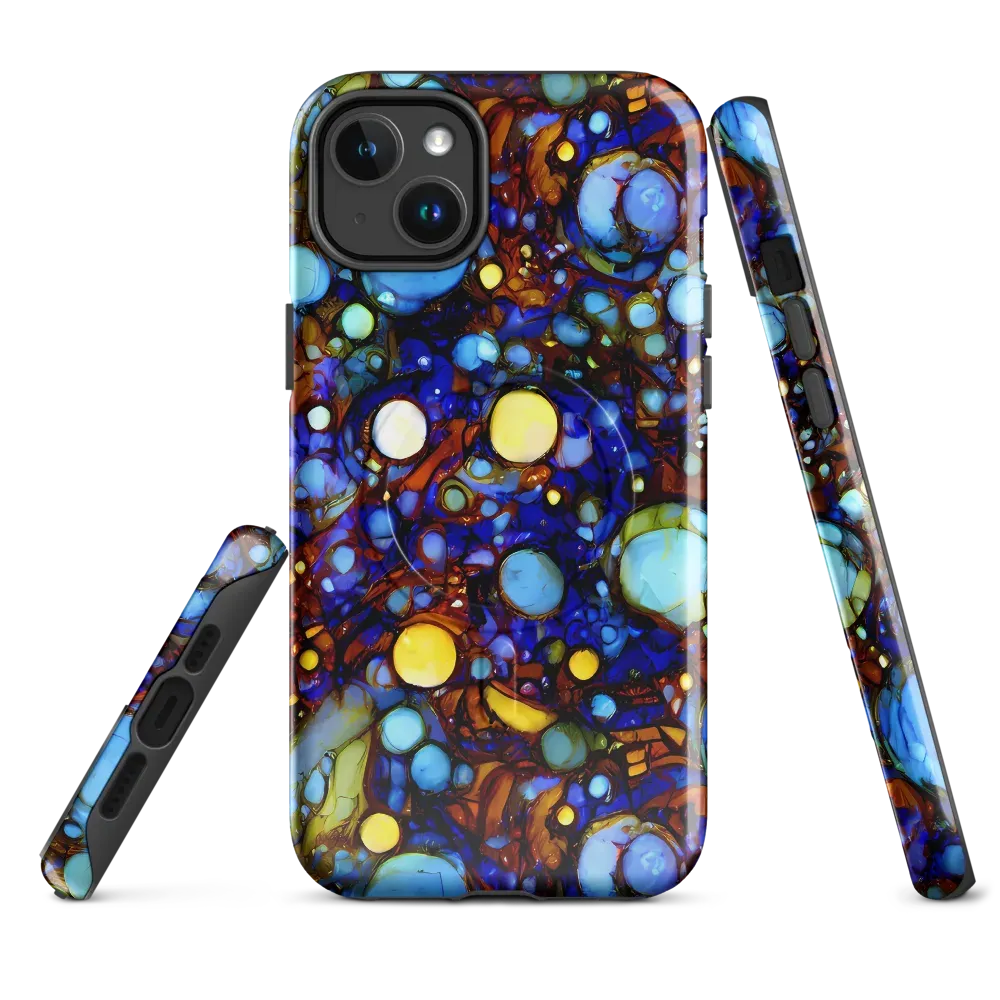 Blue Fireworks on MagSafe Tough Case for iPhone® — Front