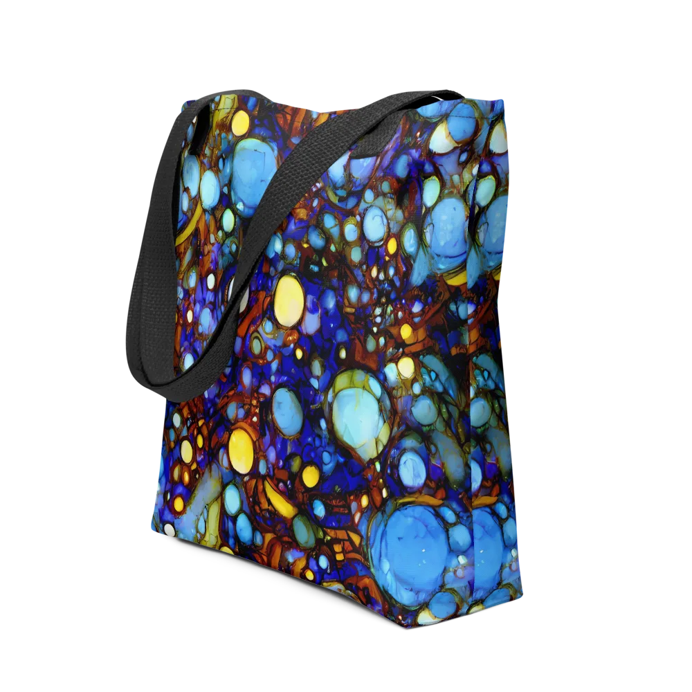 Blue Fireworks on Tote Bag — Front