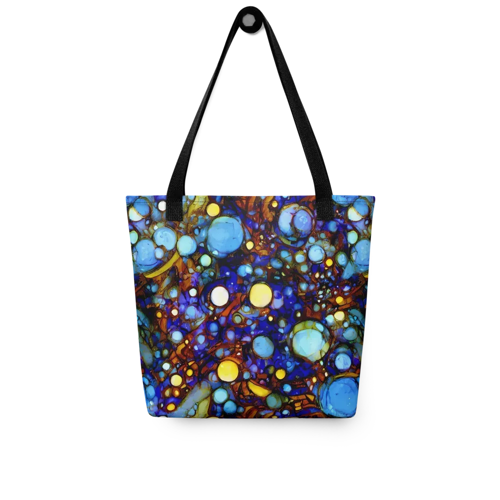 Blue Fireworks on Tote Bag — Front