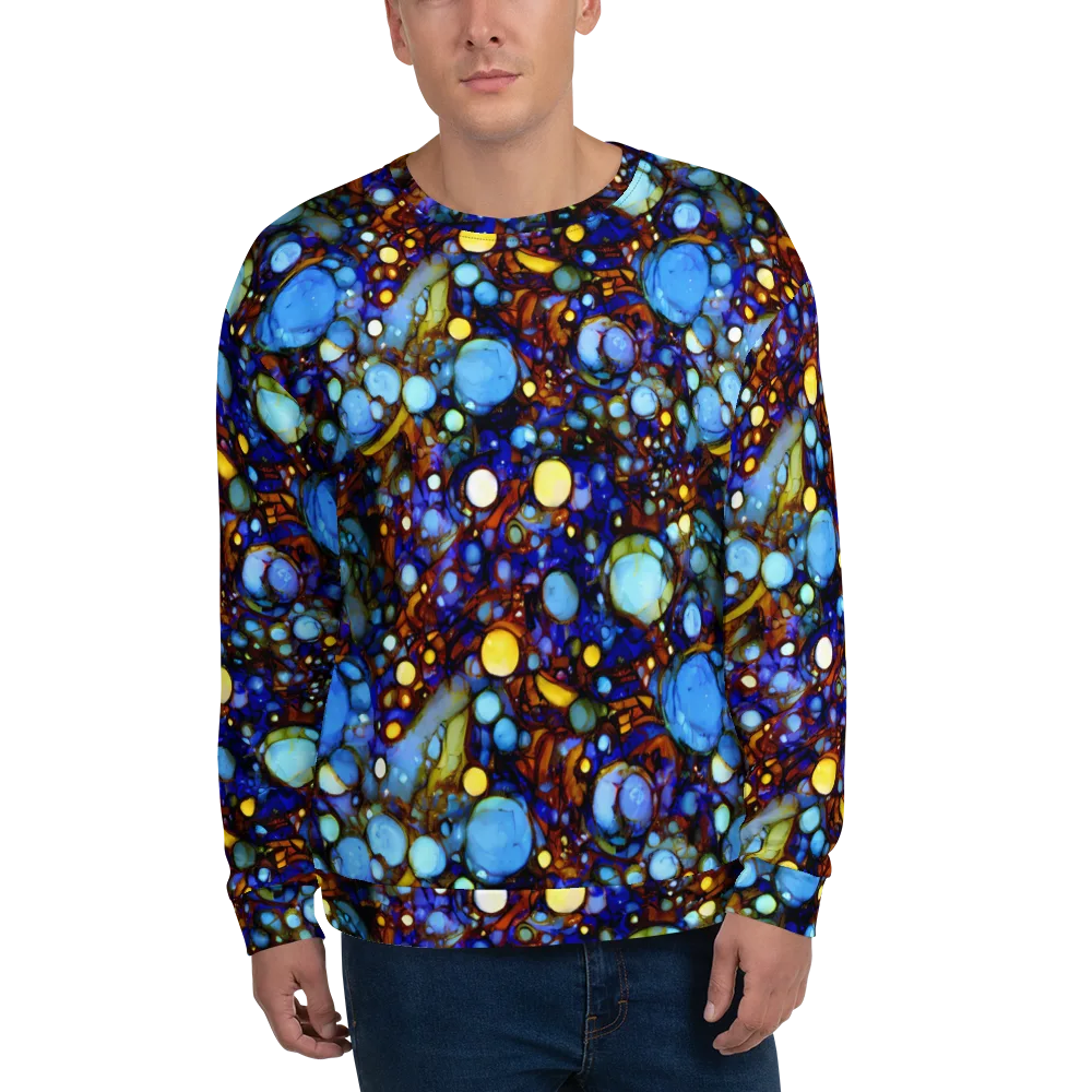 Blue Fireworks on Sweatshirt — Front