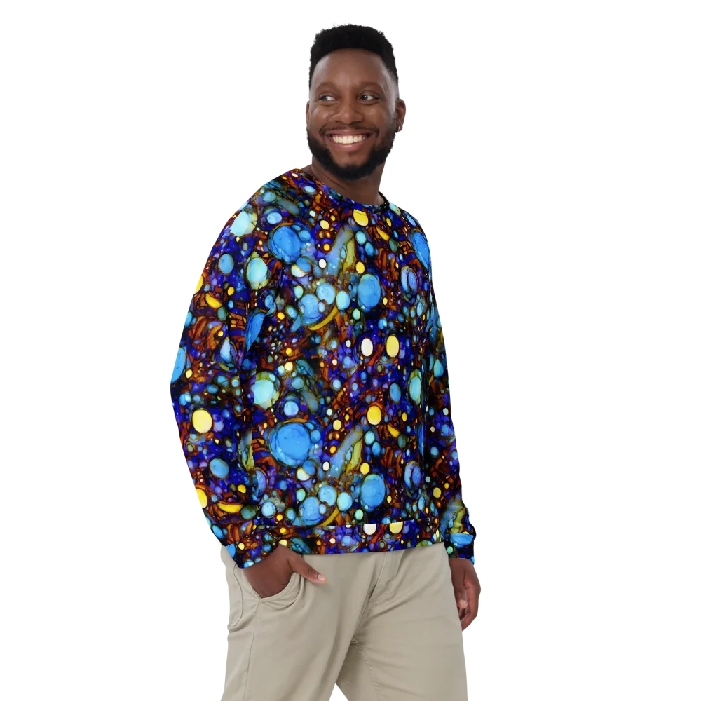 Blue Fireworks on Sweatshirt — Front