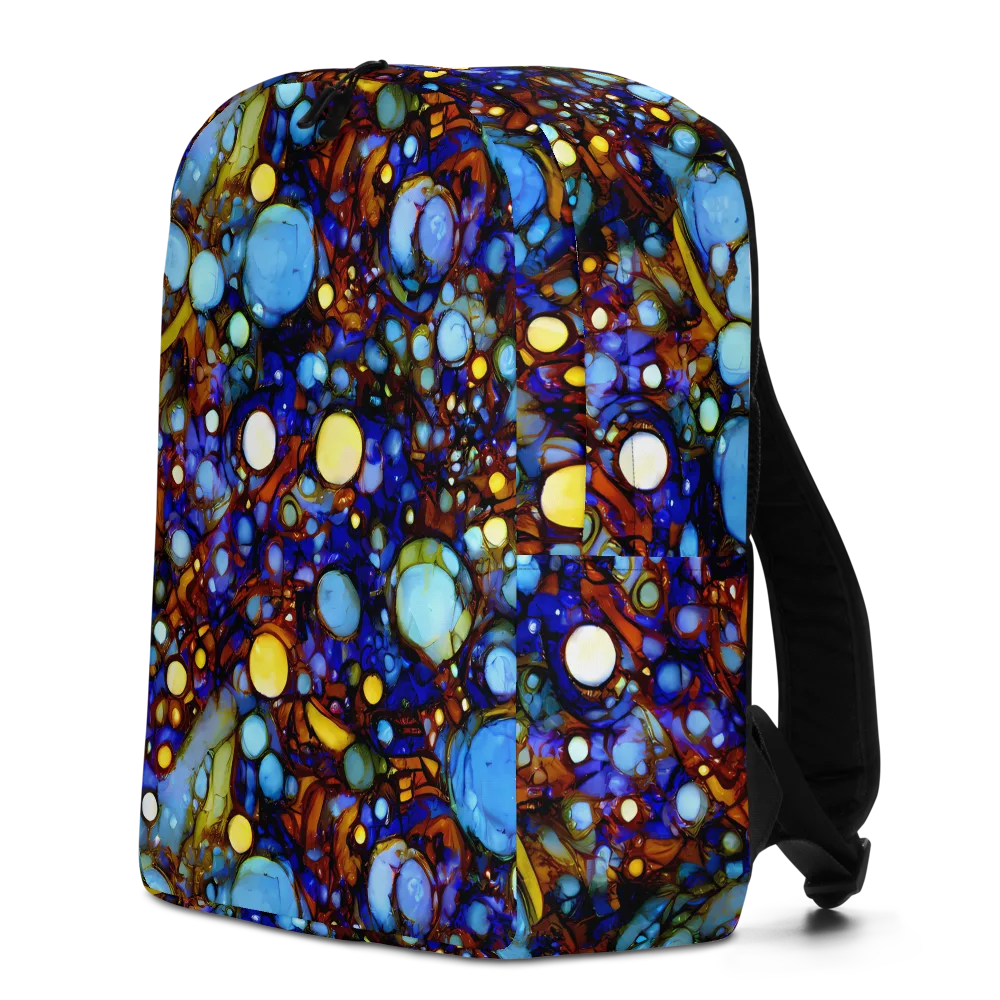 Blue Fireworks on Minimalist Backpack — Left