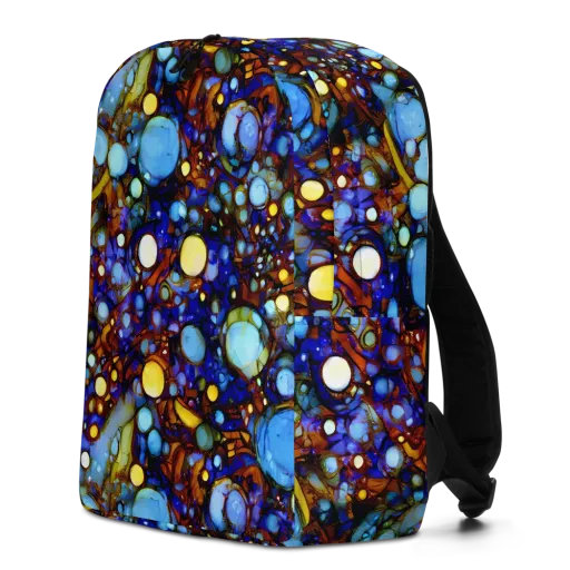 Blue Fireworks on a Minimalist Backpack