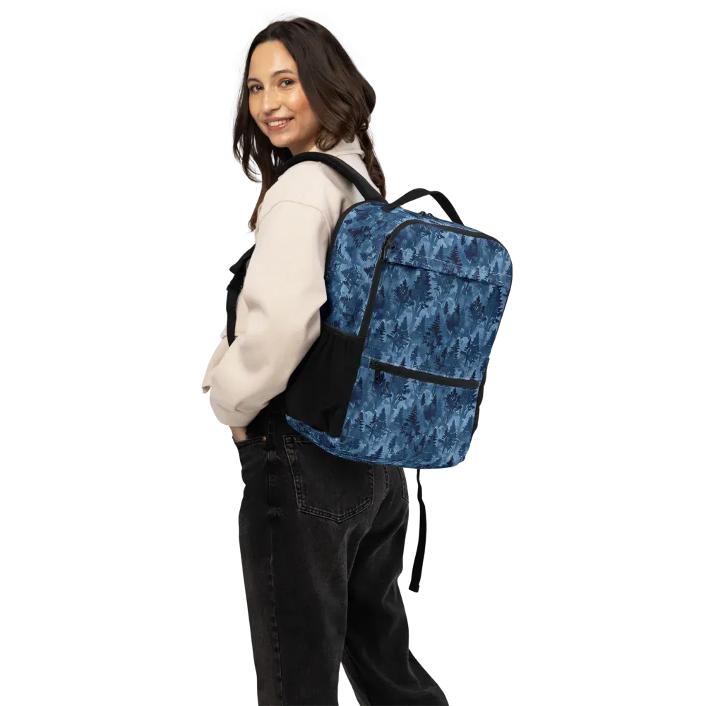 Midnight Timber on Utility Backpack — Back