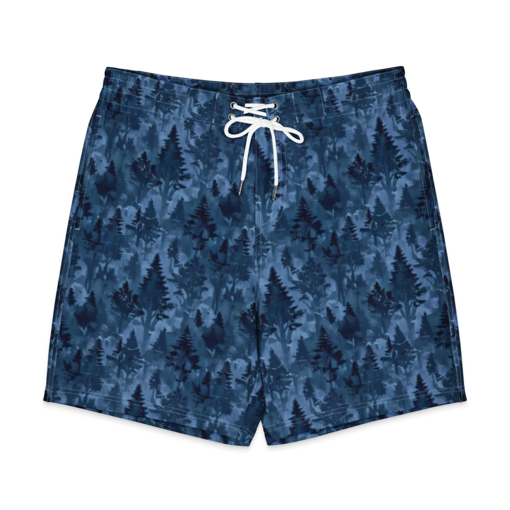 Midnight Timber on Men's Board Shorts — Front