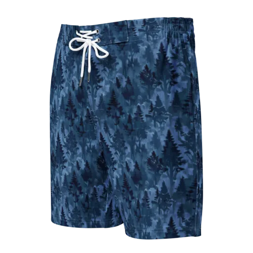 Midnight Timber on a Men's Board Shorts